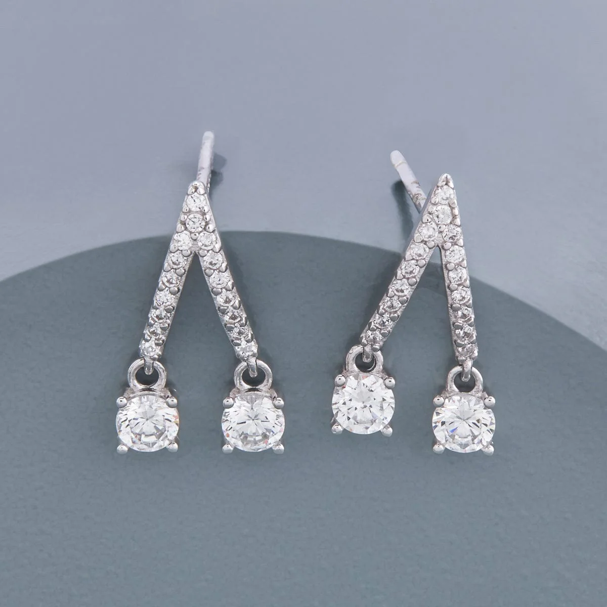92.5 Silver Earring 191396 - Image 2