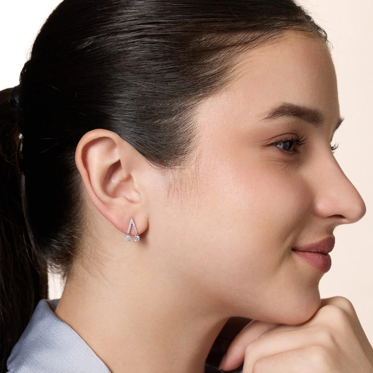92.5 Silver Earring 191396 - Image 4