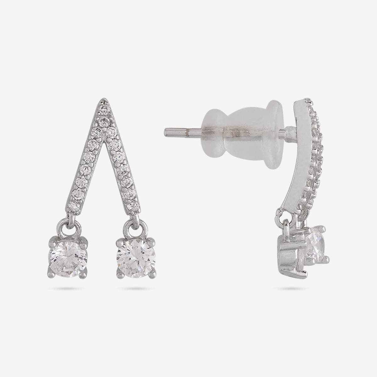92.5 Silver Earring 191396 - Image 5