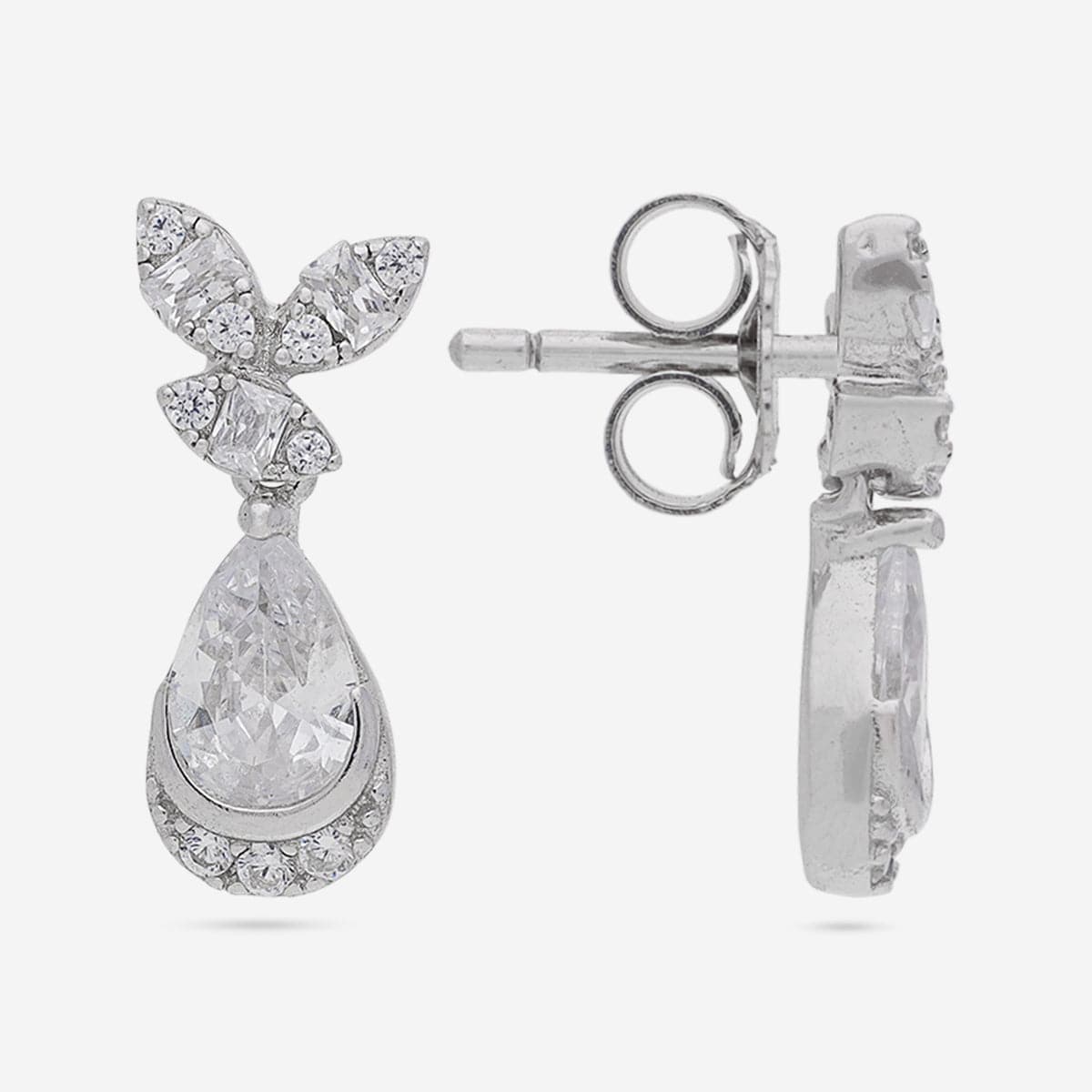 92.5 Silver Earring 191424 - Image 11