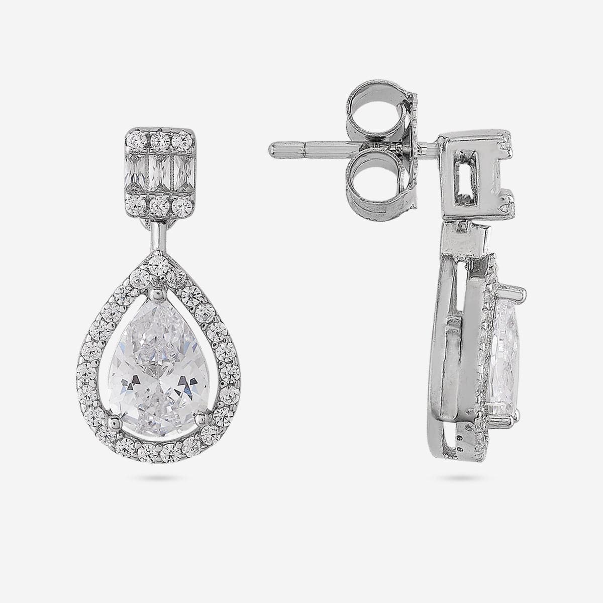 92.5 Silver Earring 191425 - Image 8