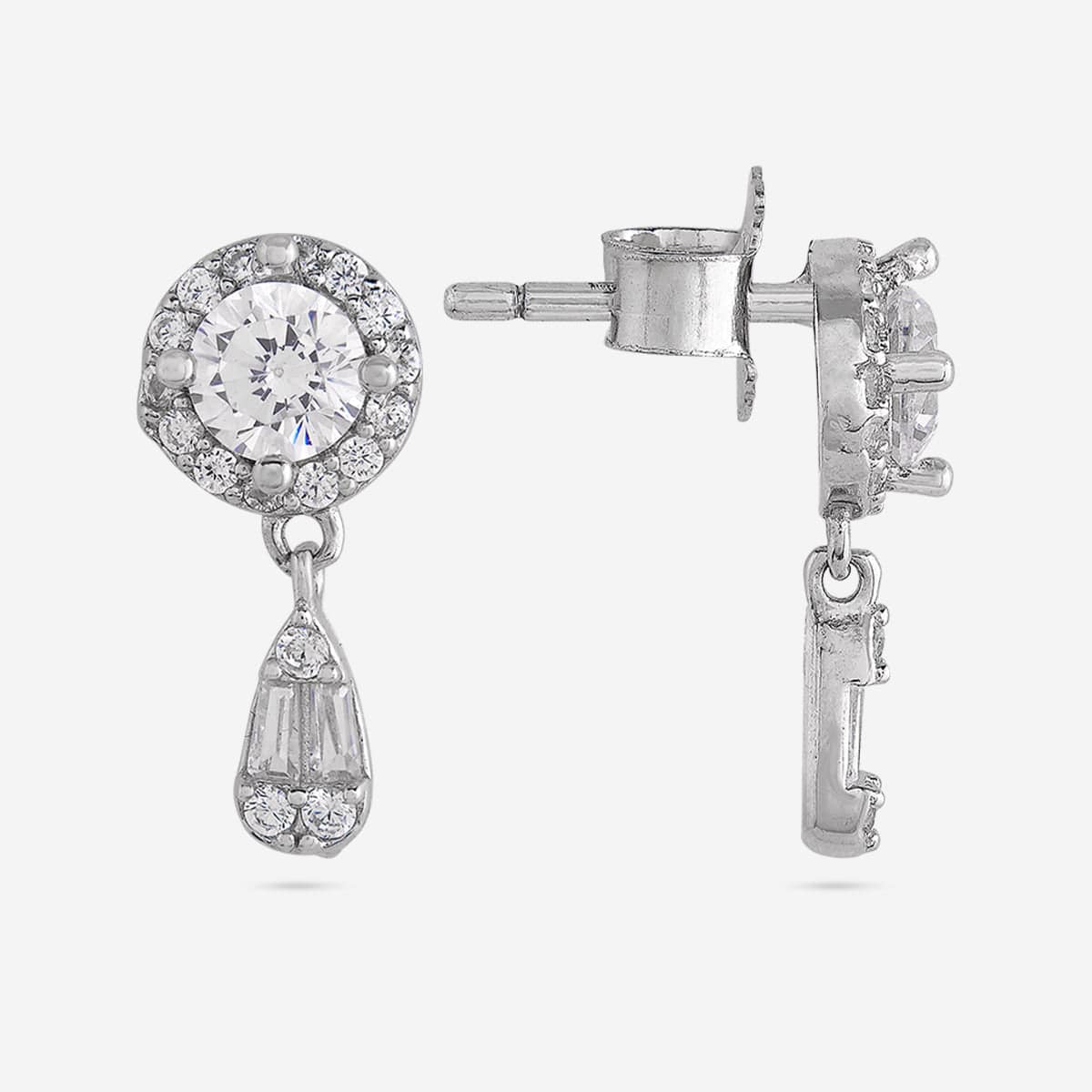 92.5 Silver Earring 191428 - Image 8