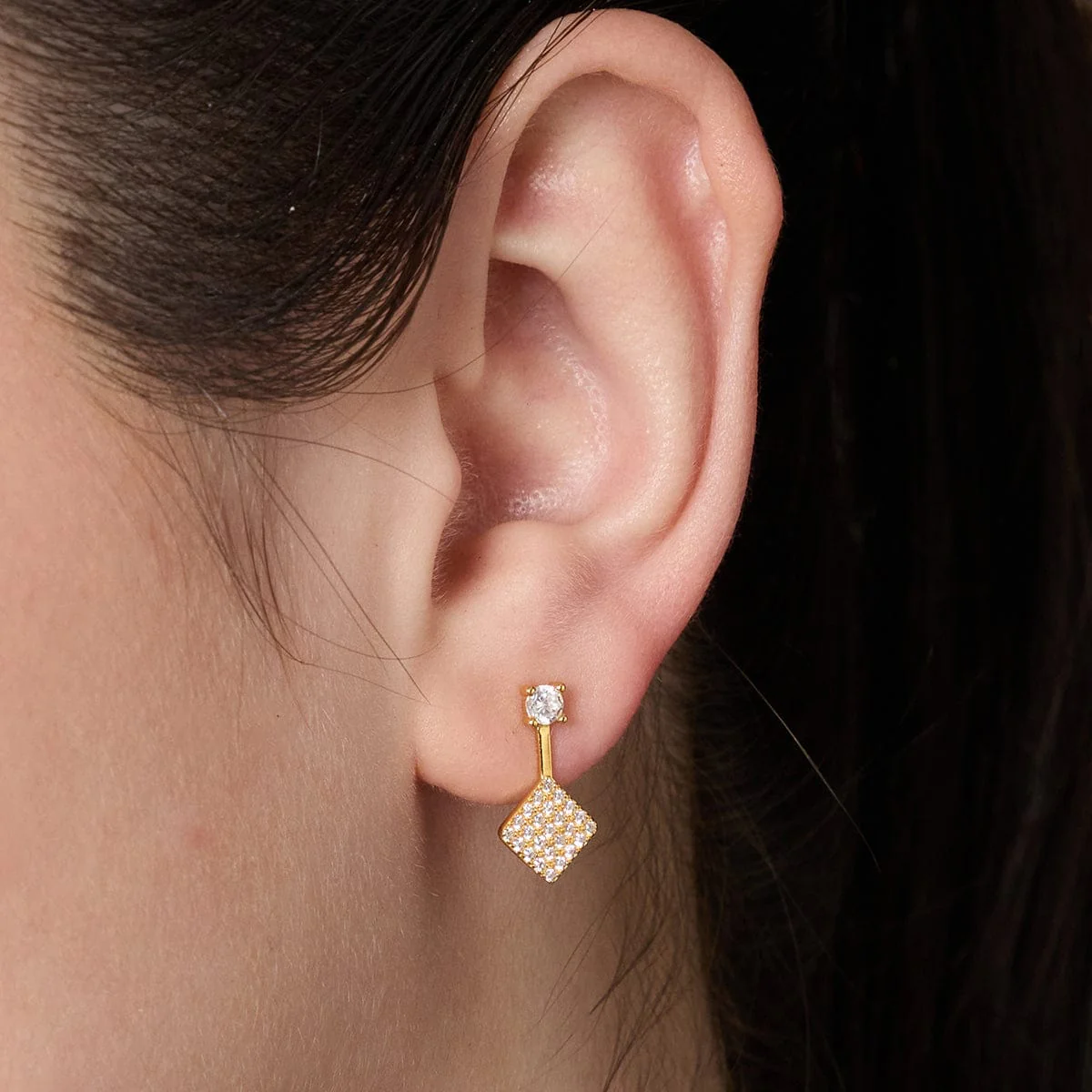 92.5 Silver Earring 191431 - Image 3