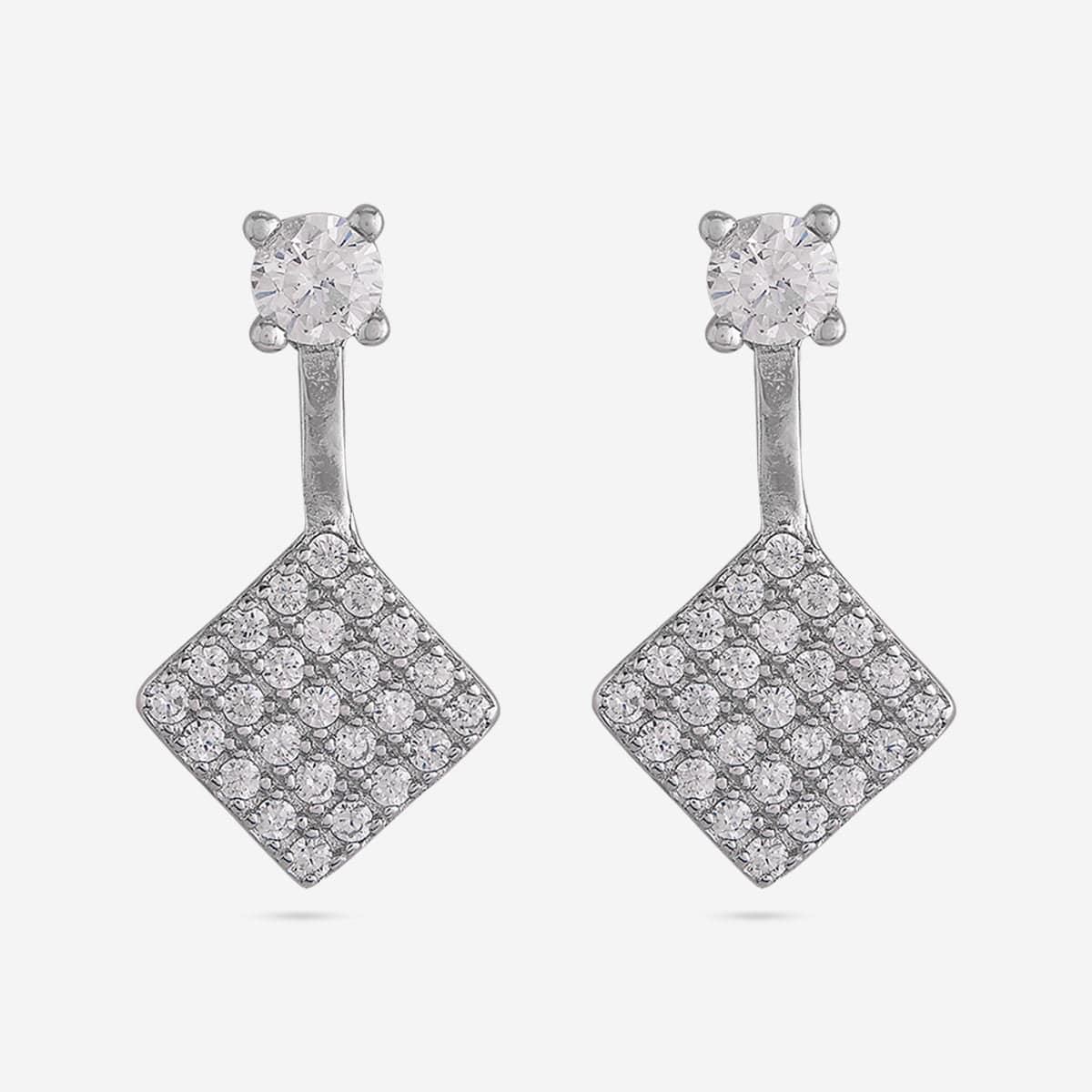 92.5 Silver Earring 191431 - Image 6