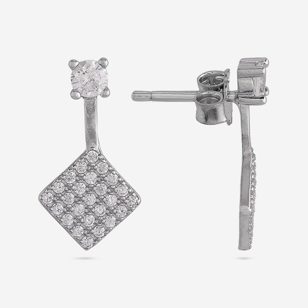 92.5 Silver Earring 191431 - Image 8