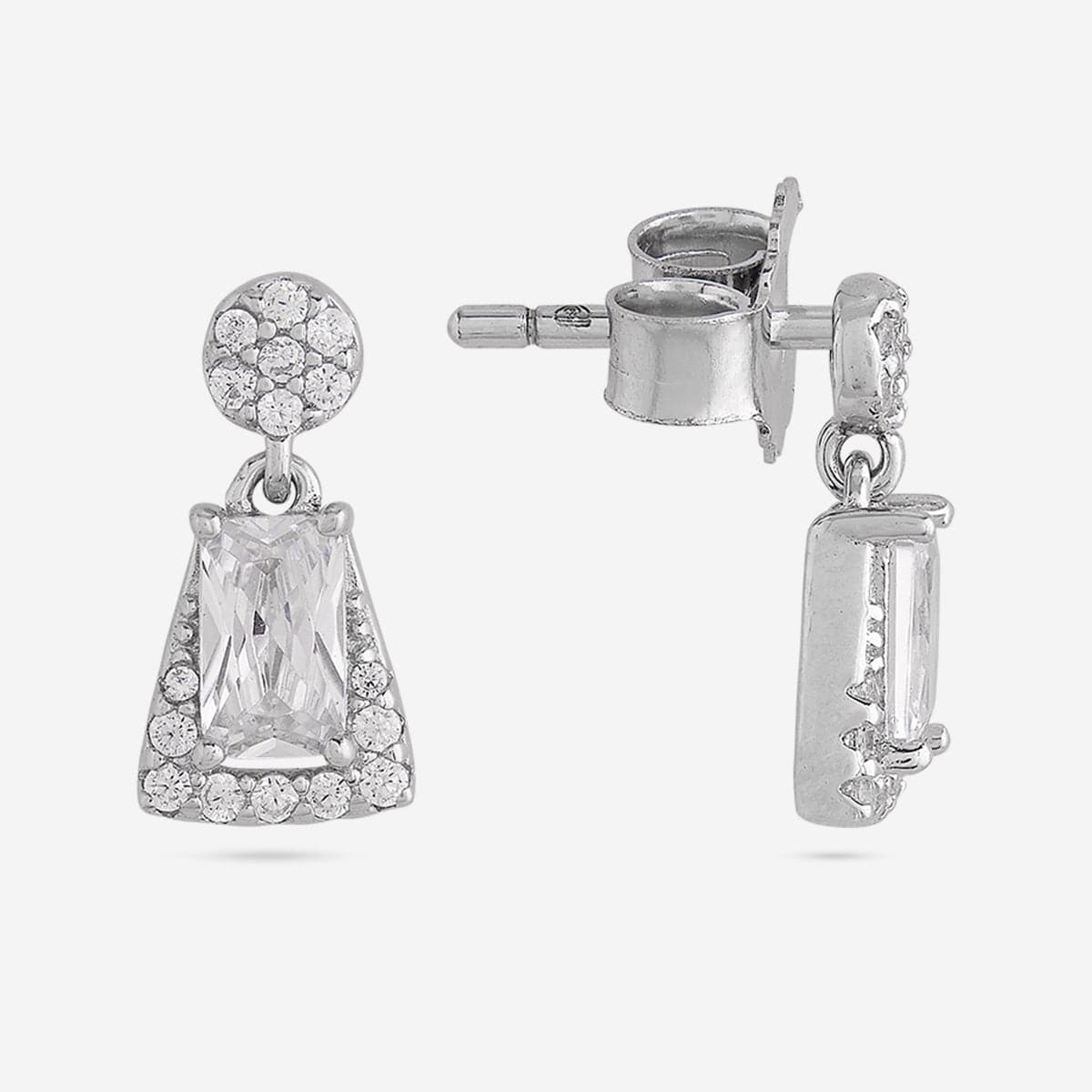 92.5 Silver Earring 191460 - Image 8
