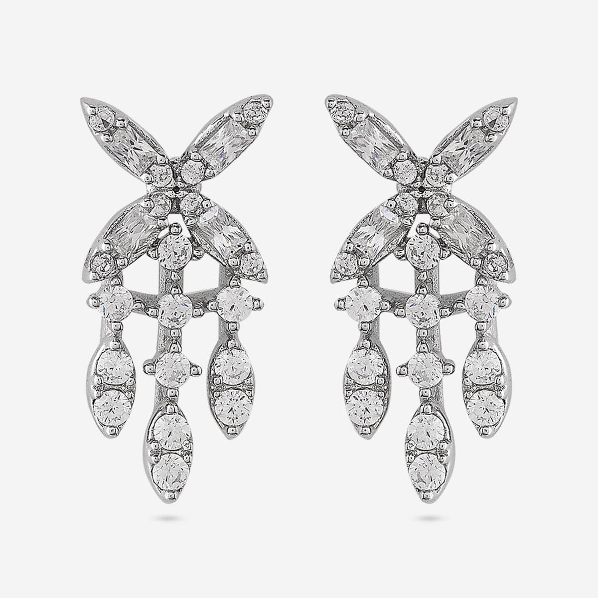 92.5 Silver Earring 191468 - Image 6