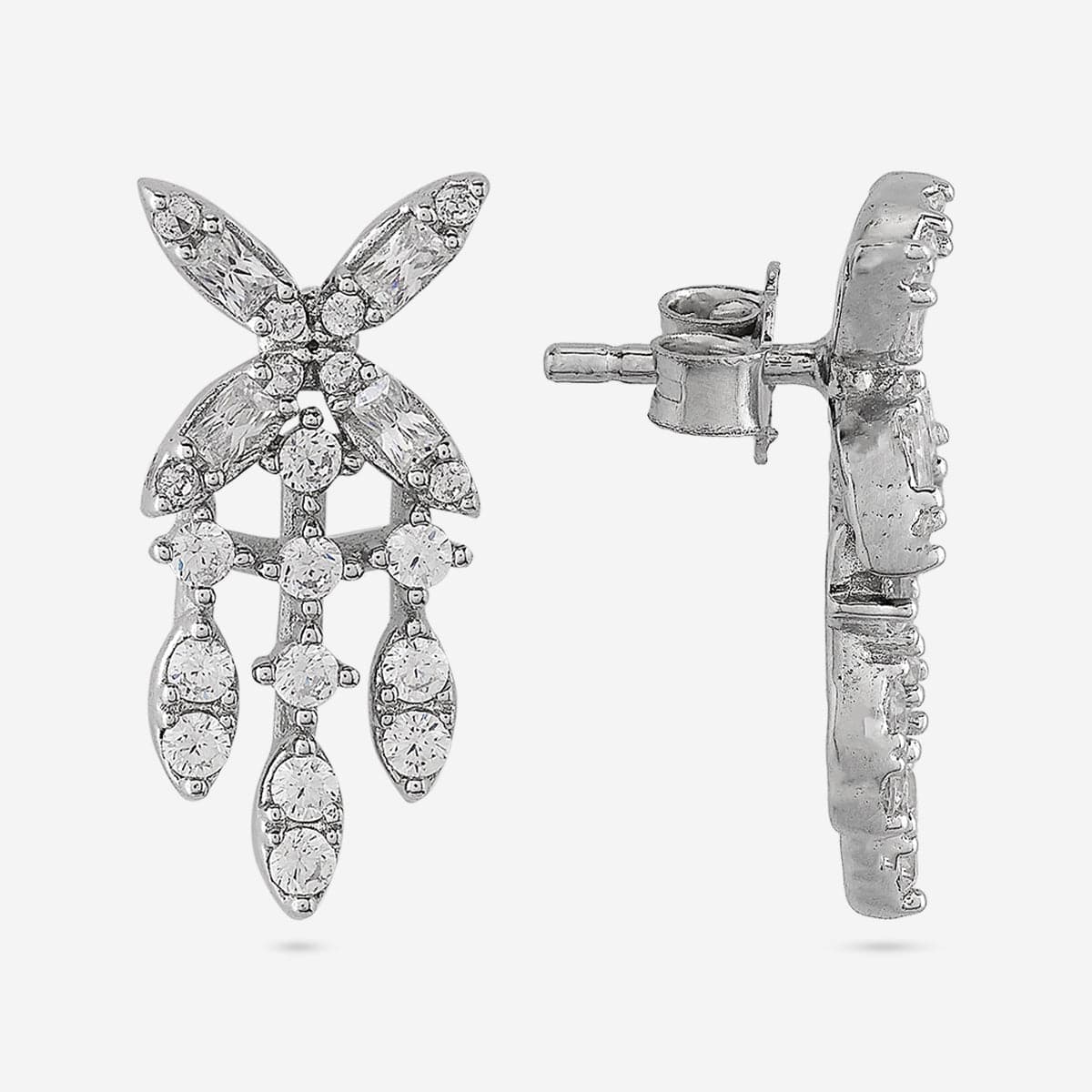 92.5 Silver Earring 191468 - Image 8