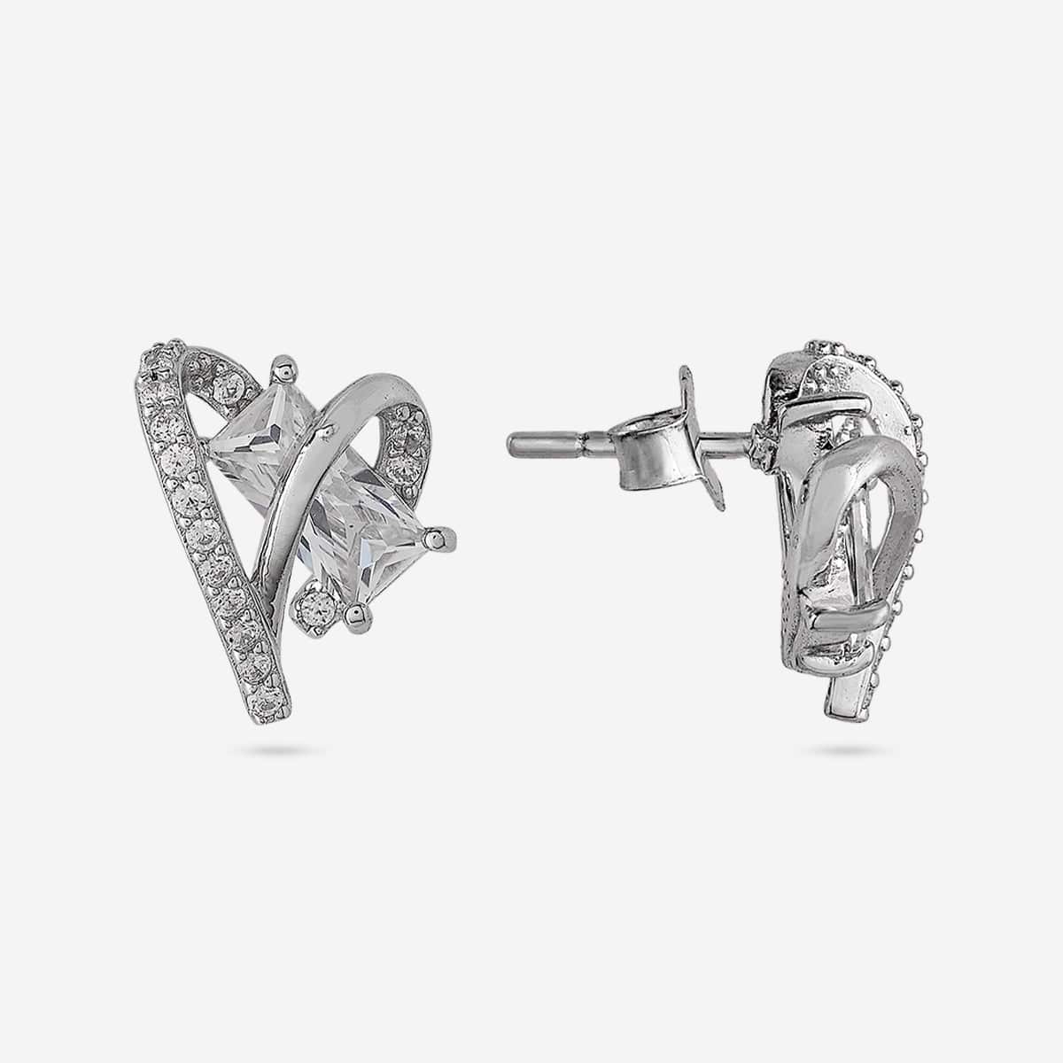 92.5 Silver Earring 191574 - Image 8