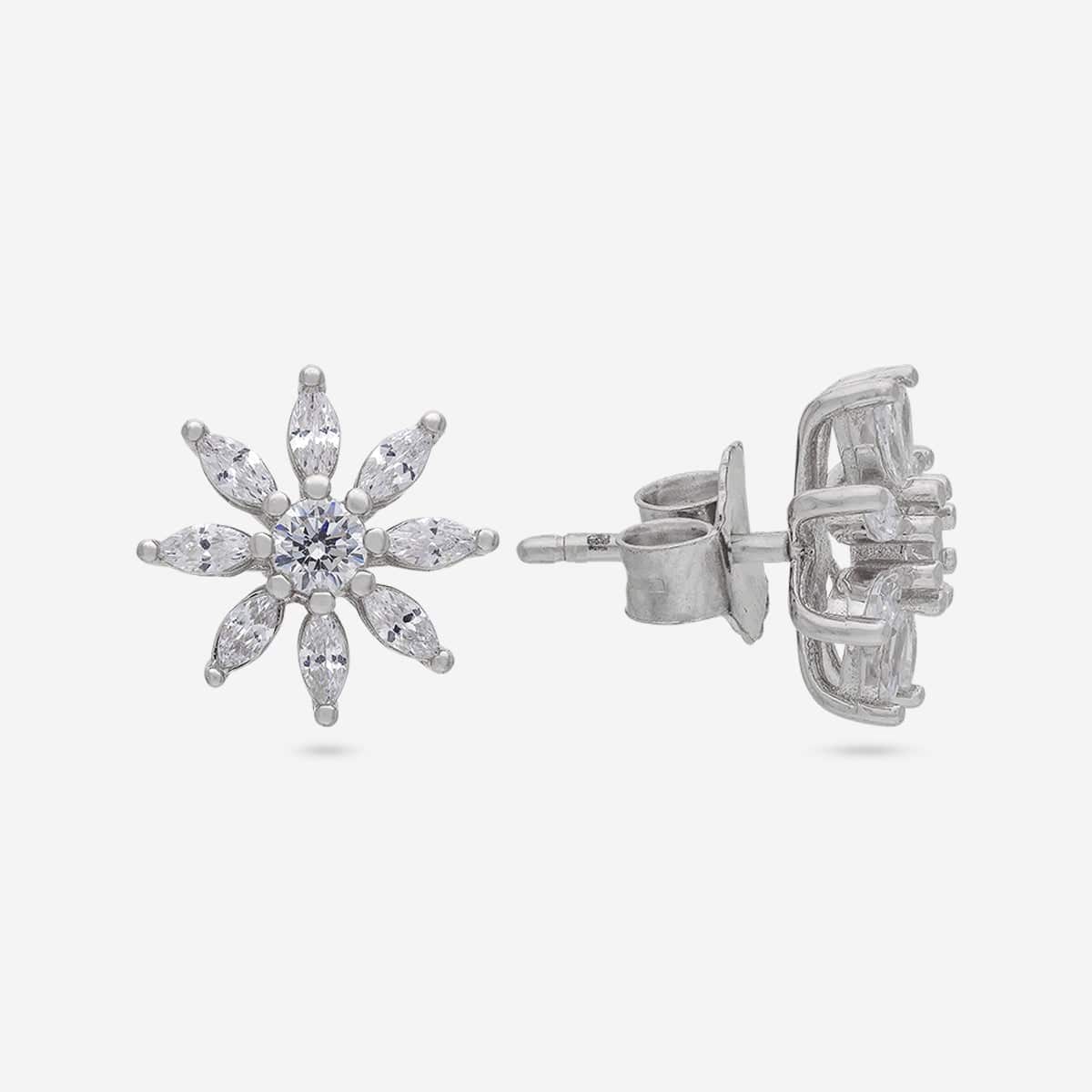 92.5 Silver Earring 194254 - Image 8