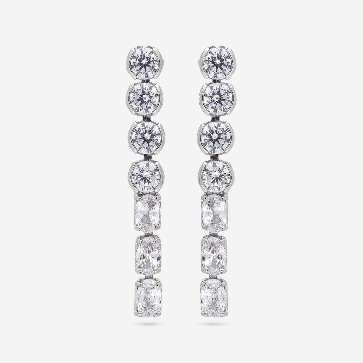 92.5 Silver Earring 194257 - Image 6