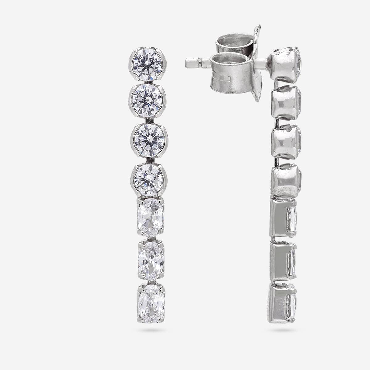 92.5 Silver Earring 194257 - Image 8