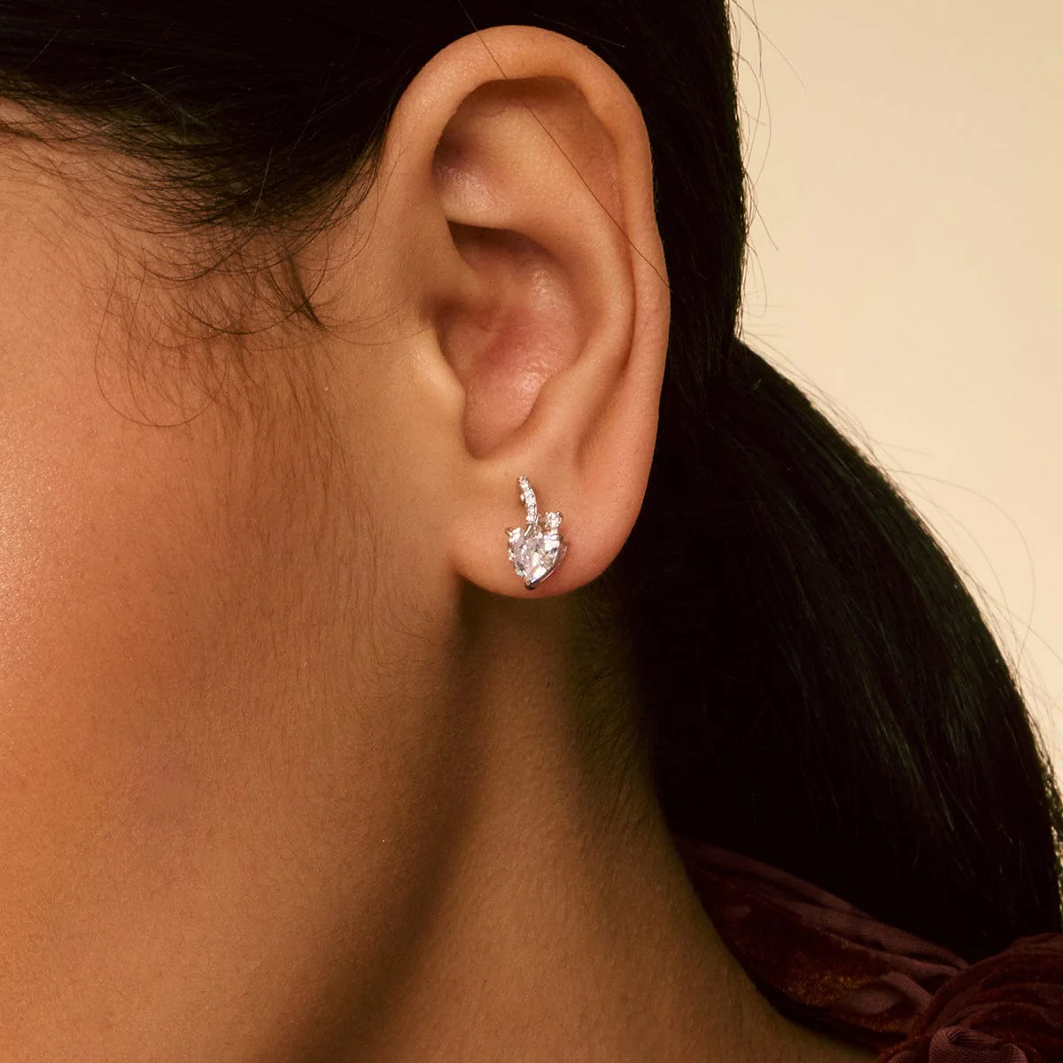 92.5 Silver Earring 194266 - Image 3