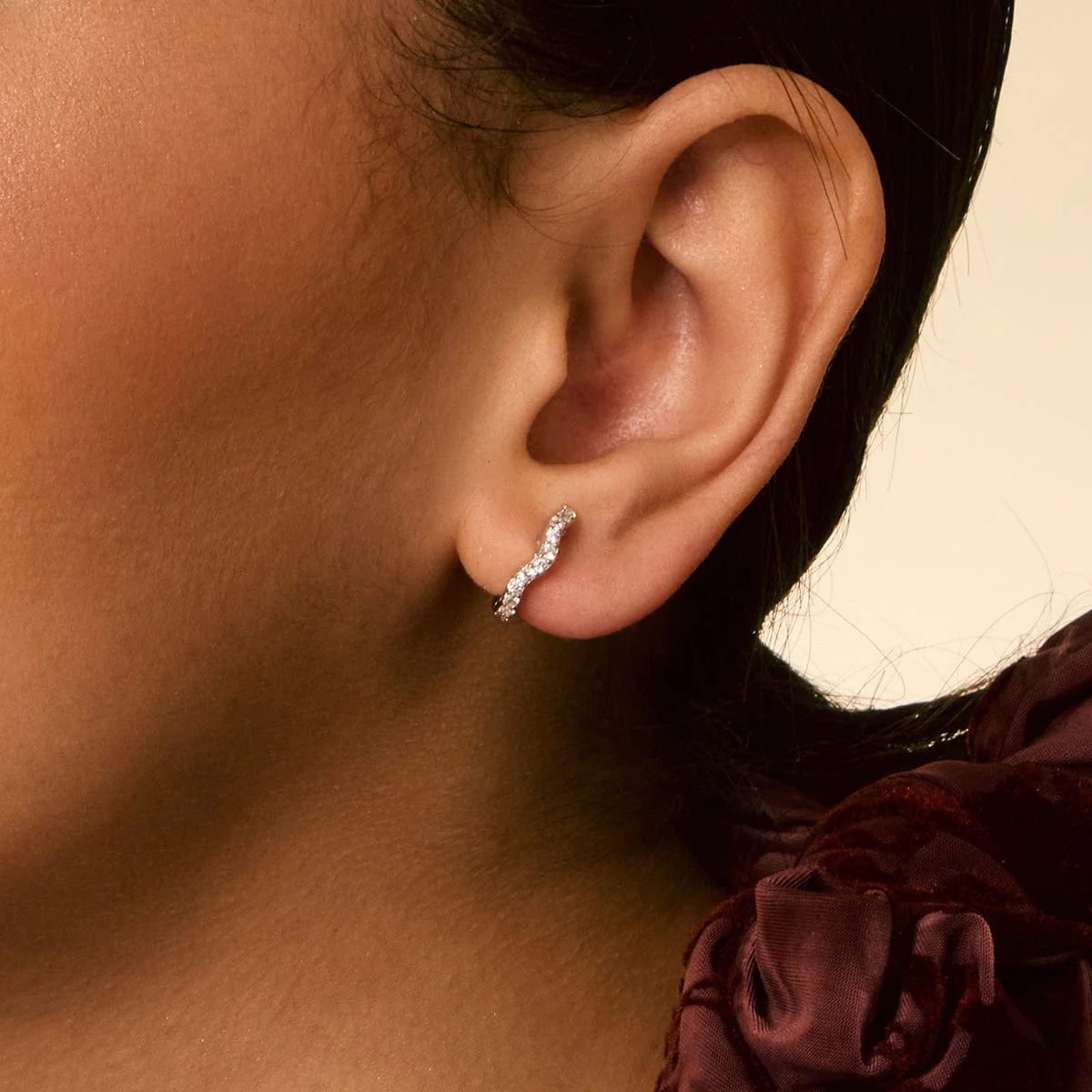 92.5 Silver Earring 194290 - Image 6