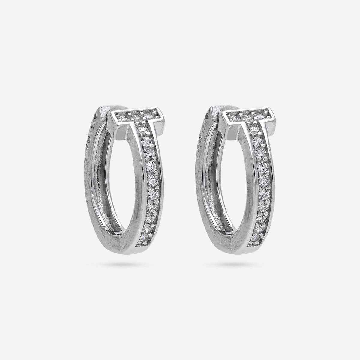 92.5 Silver Earring 194313 - Image 4