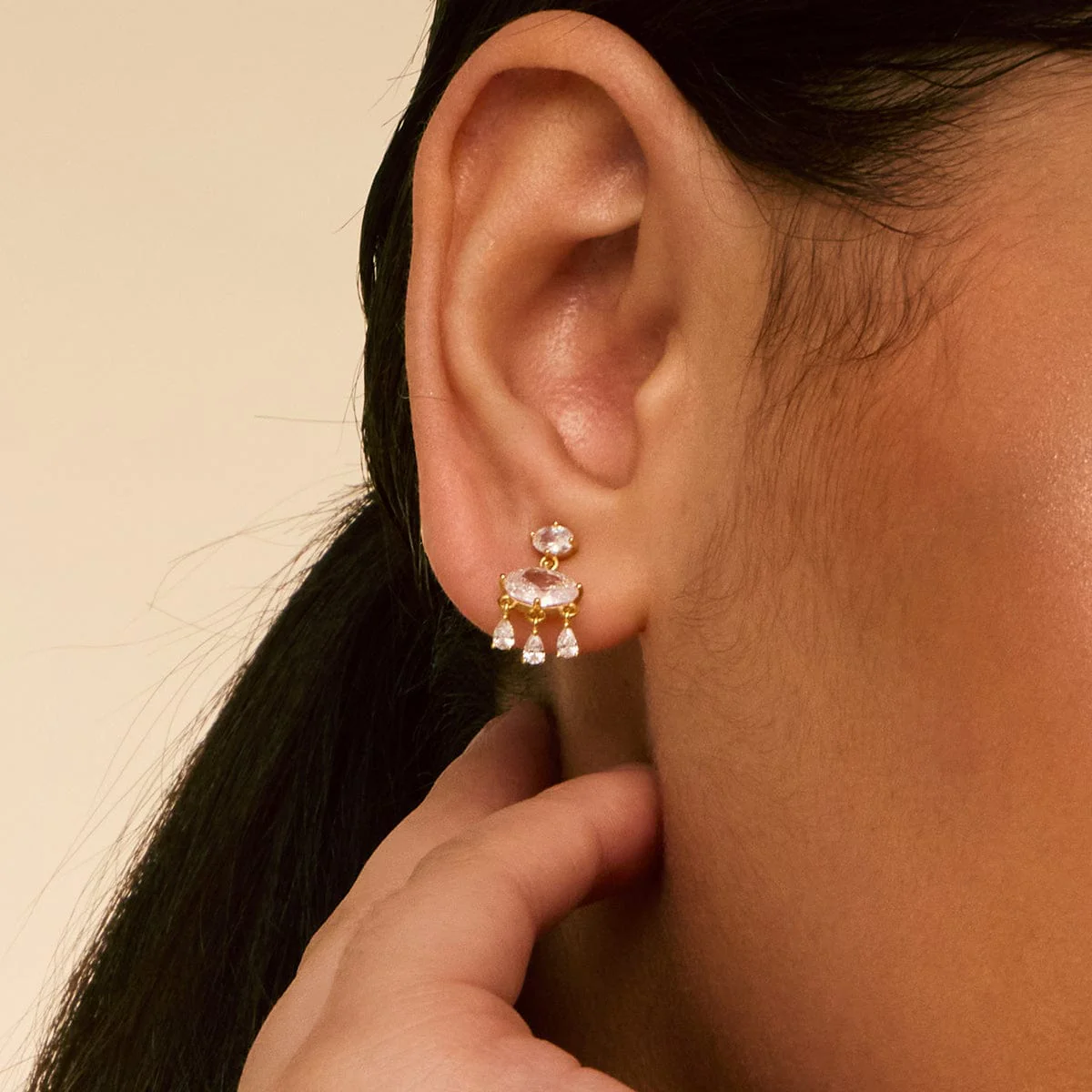 92.5 Silver Earring 194318 - Image 3