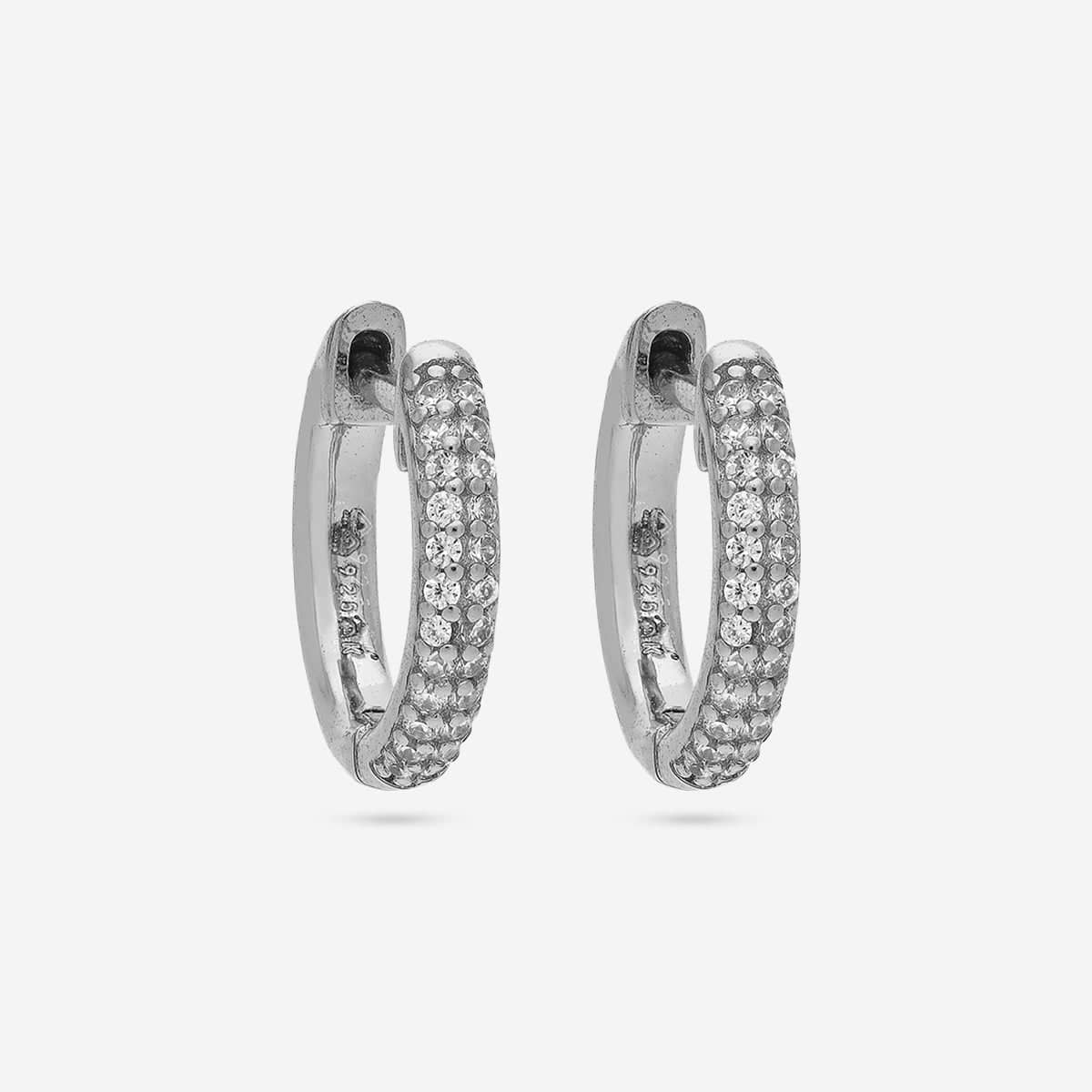 92.5 Silver Earring 194325 - Image 6