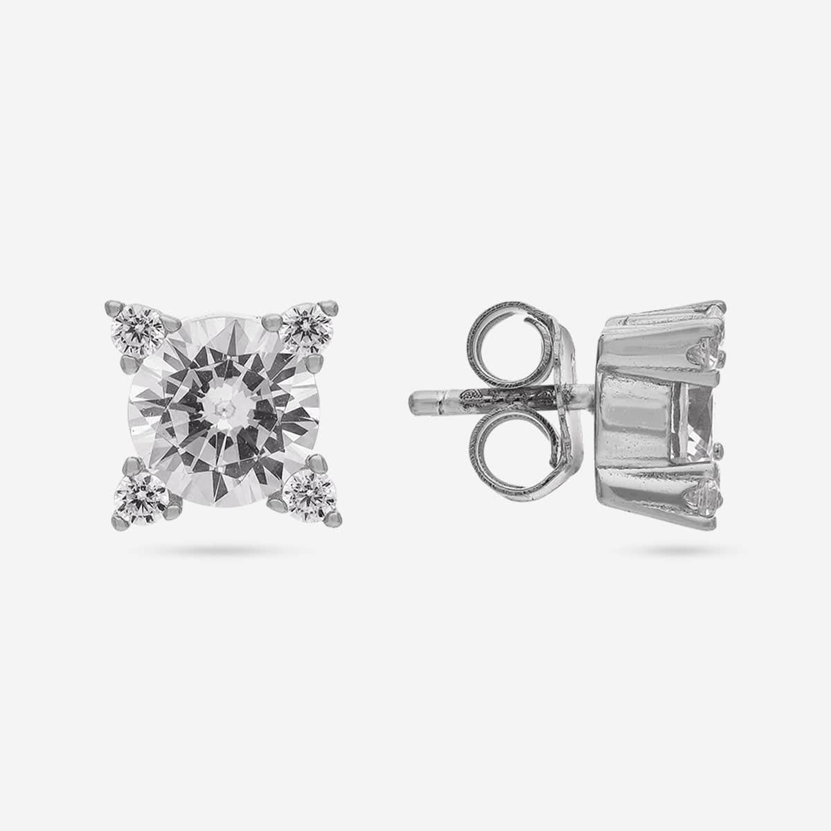 92.5 Silver Earring 194335 - Image 8