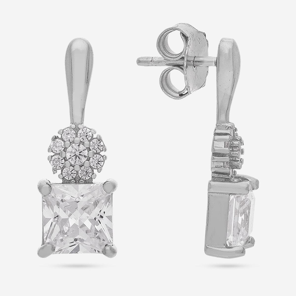 92.5 Silver Earring 194370 - Image 8