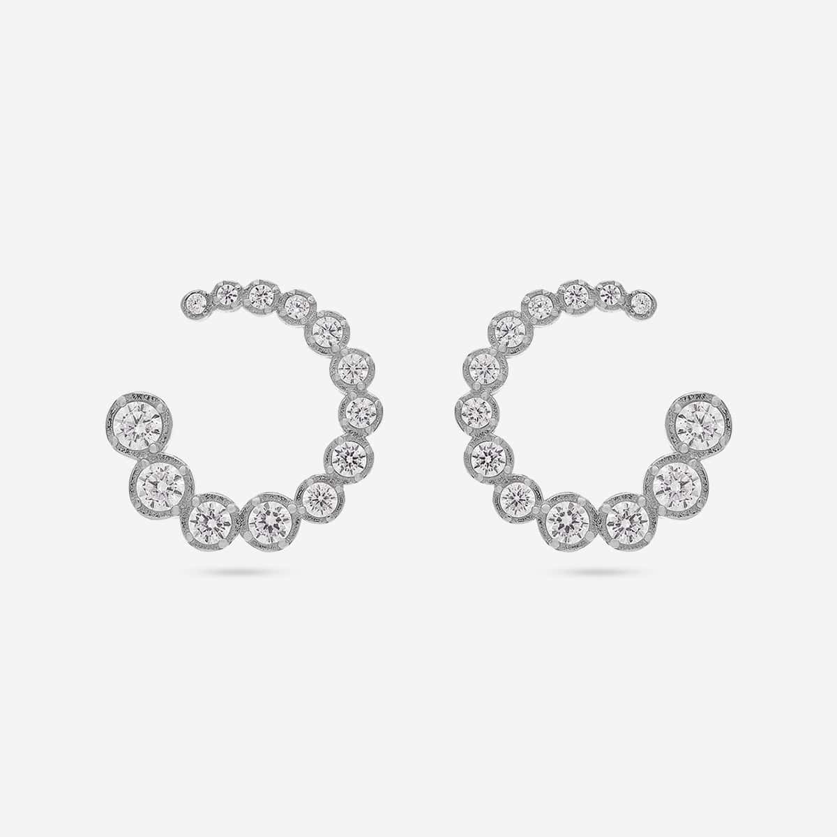 92.5 Silver Earring 194371 - Image 6