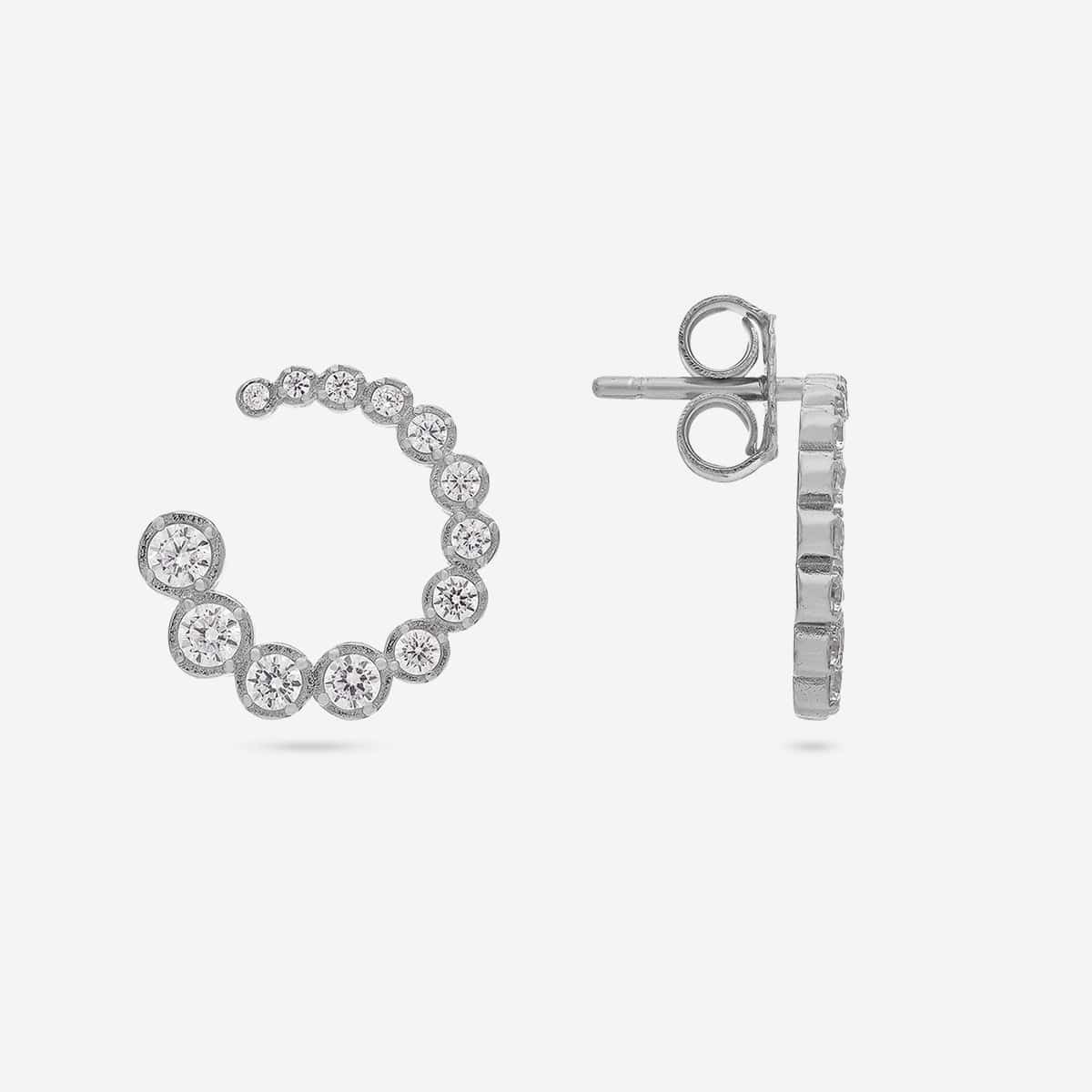 92.5 Silver Earring 194371 - Image 8
