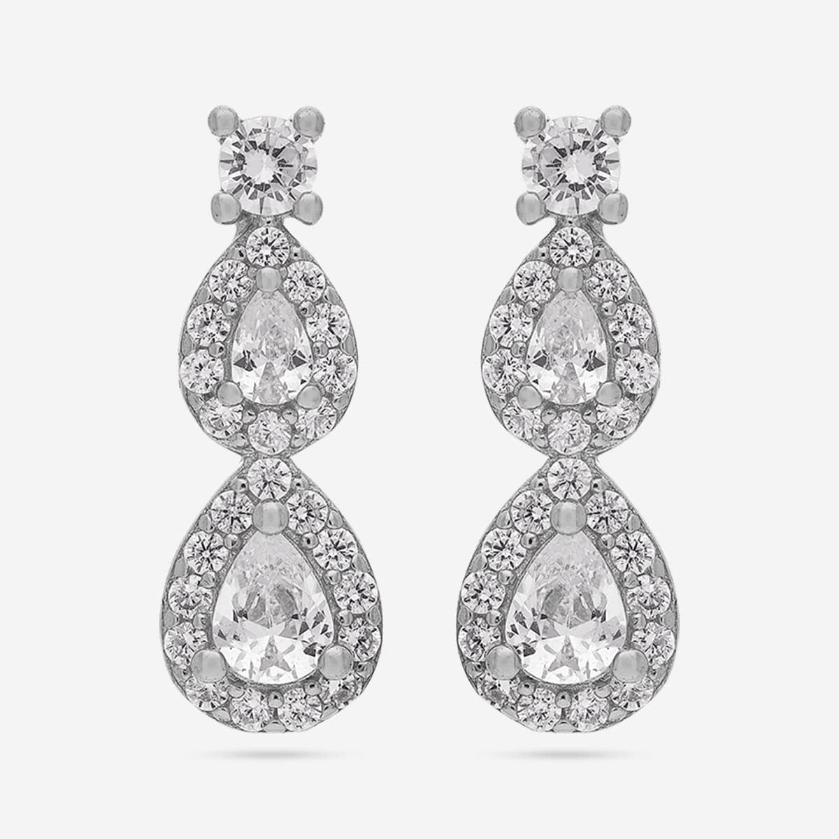 92.5 Silver Earring 194405 - Image 6