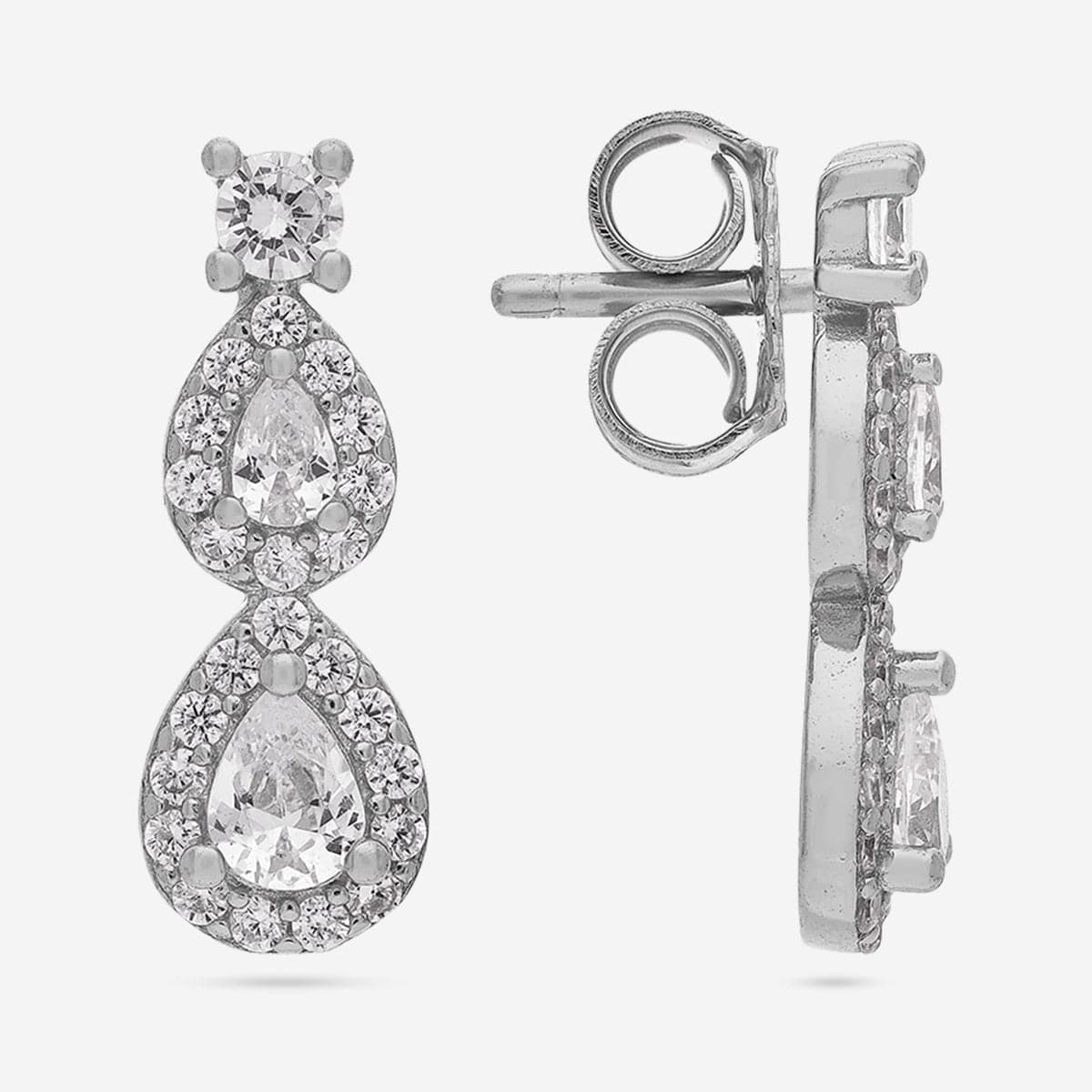 92.5 Silver Earring 194405 - Image 8