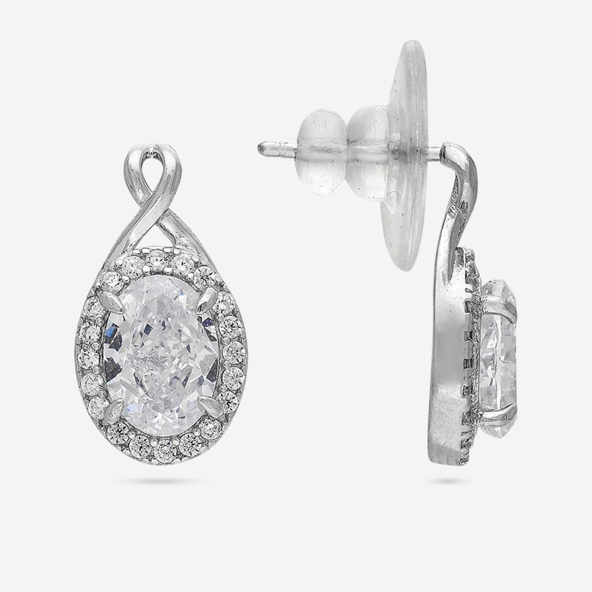 92.5 Silver Earring 194469 - Image 5
