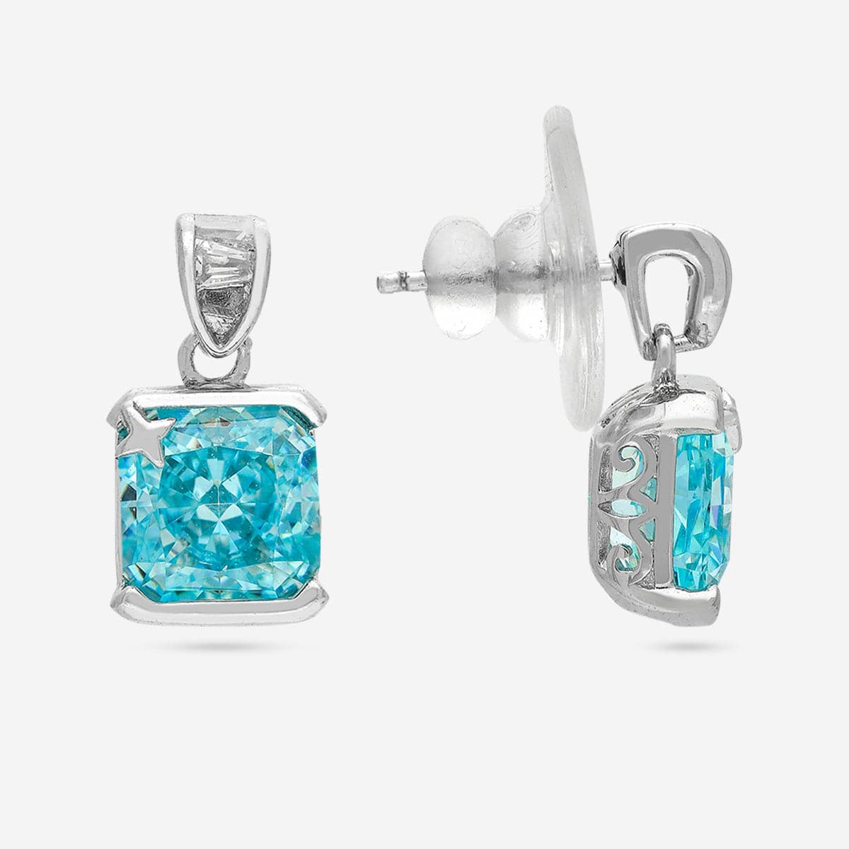 92.5 Silver Earring 194473 - Image 11