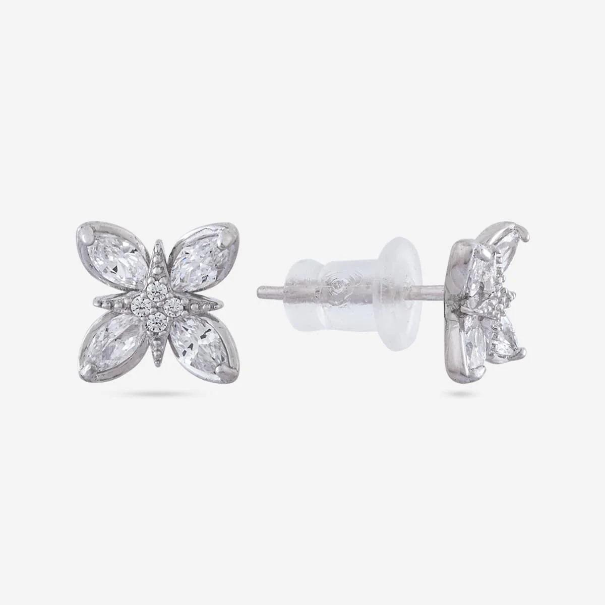 92.5 Silver Earring 194517 - Image 4