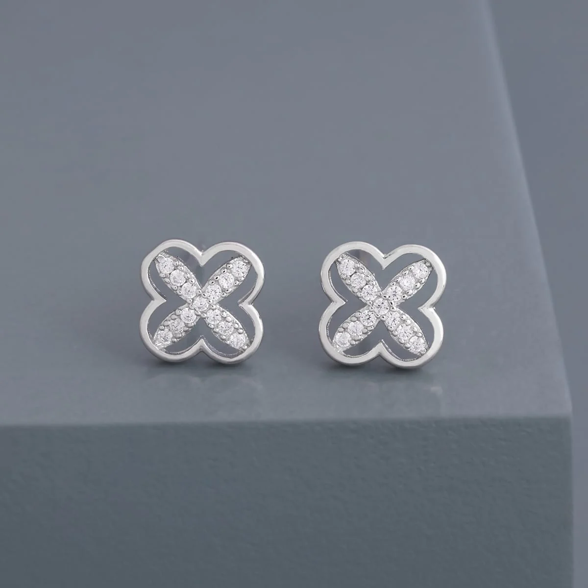 92.5 Silver Earring 194522 - Image 2