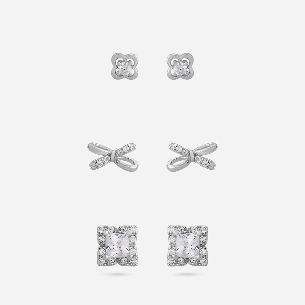92.5 Silver Earring 194688 - Image 4