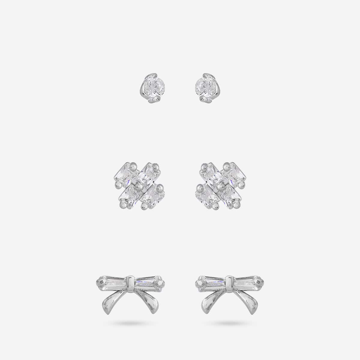 92.5 Silver Earring 194689 - Image 4