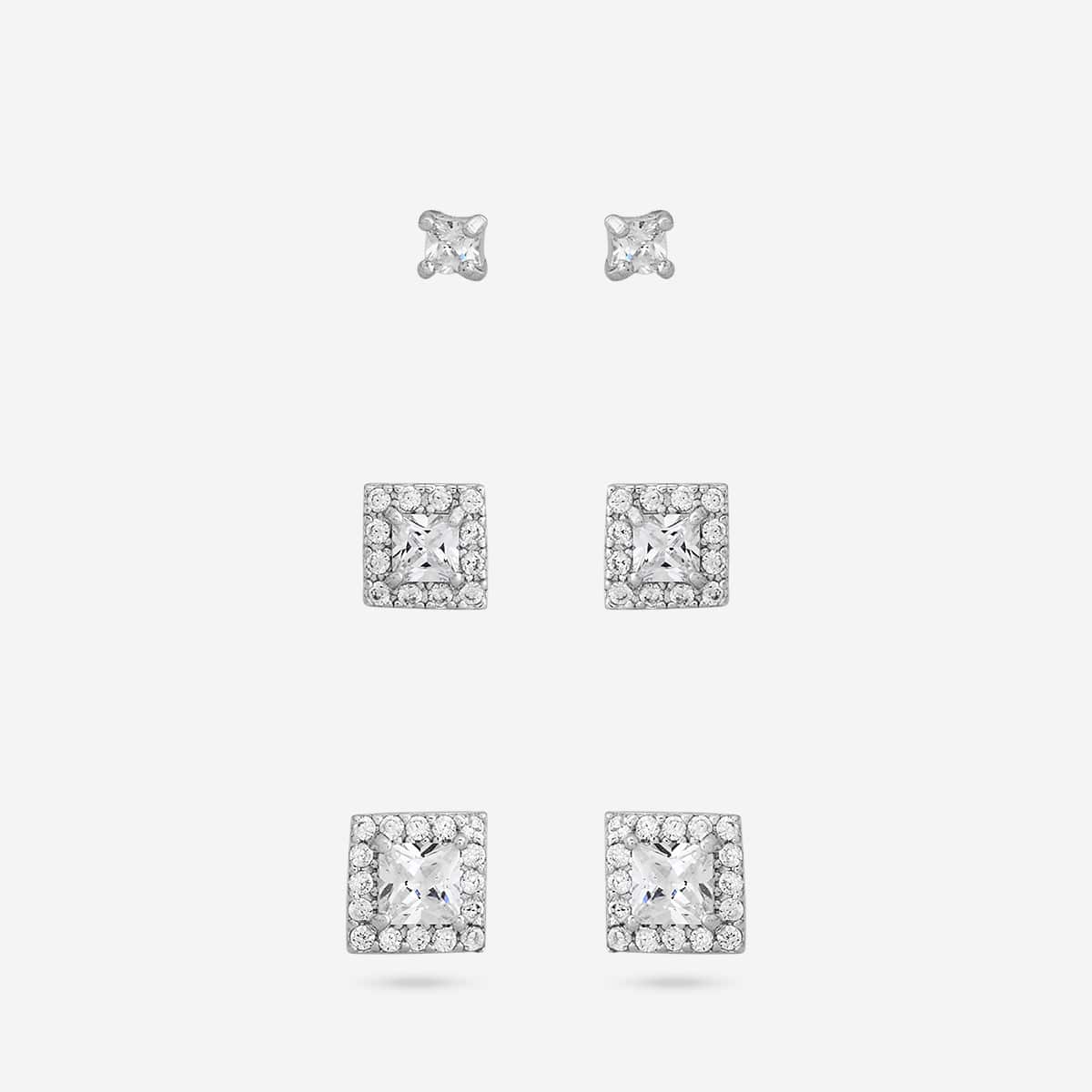 92.5 Silver Earring 194692 - Image 4