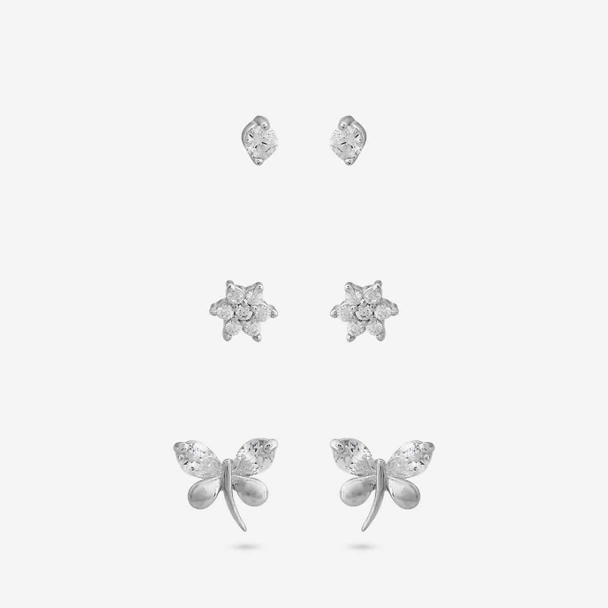 92.5 Silver Earring 194693 - Image 4