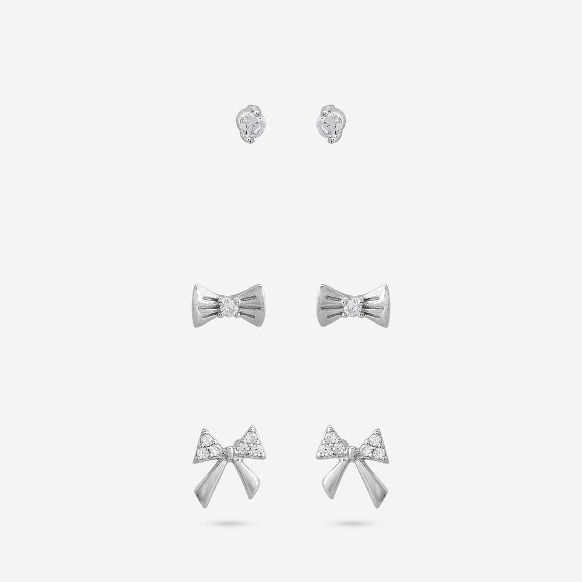 92.5 Silver Earring 194705 - Image 4