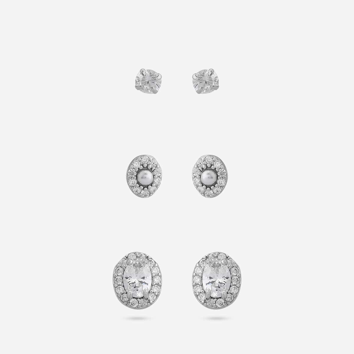 92.5 Silver Earring 194707 - Image 4