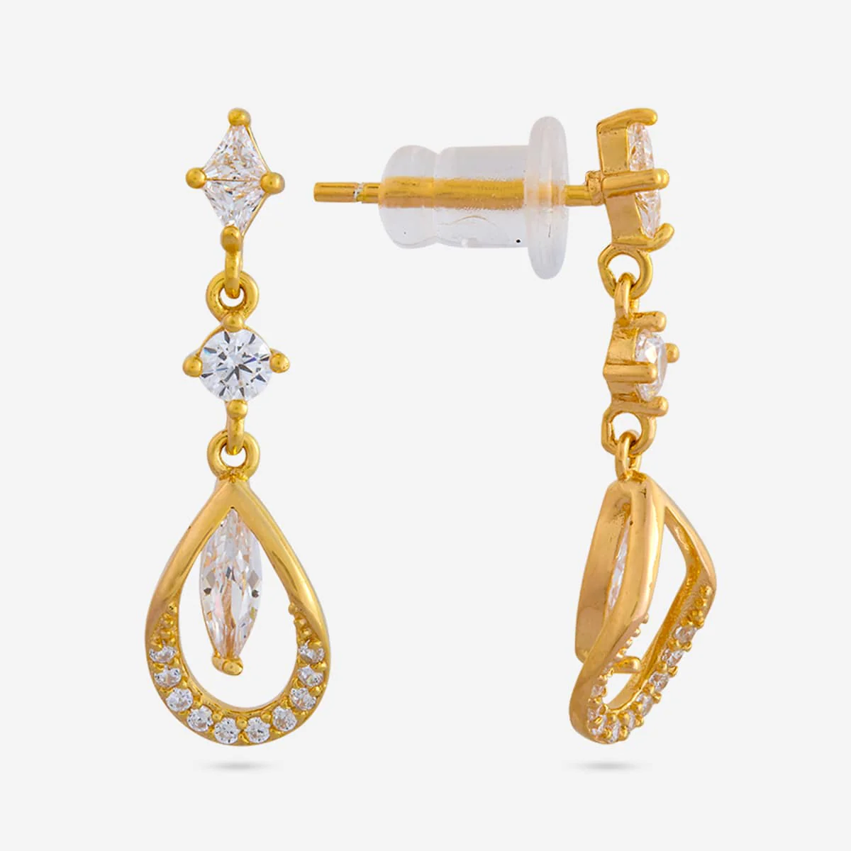92.5 Silver Earring 194751 - Image 3