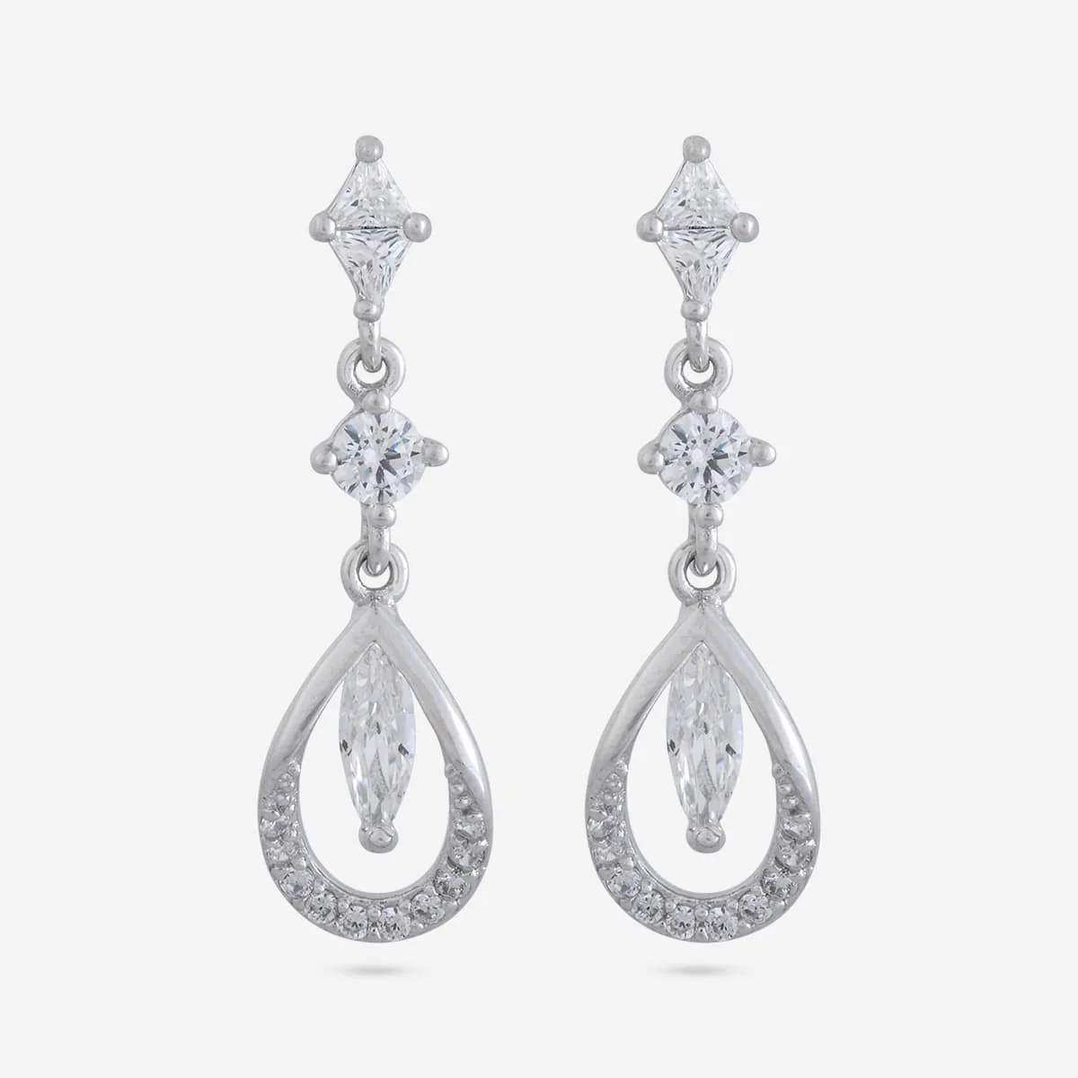 92.5 Silver Earring 194751 - Image 4