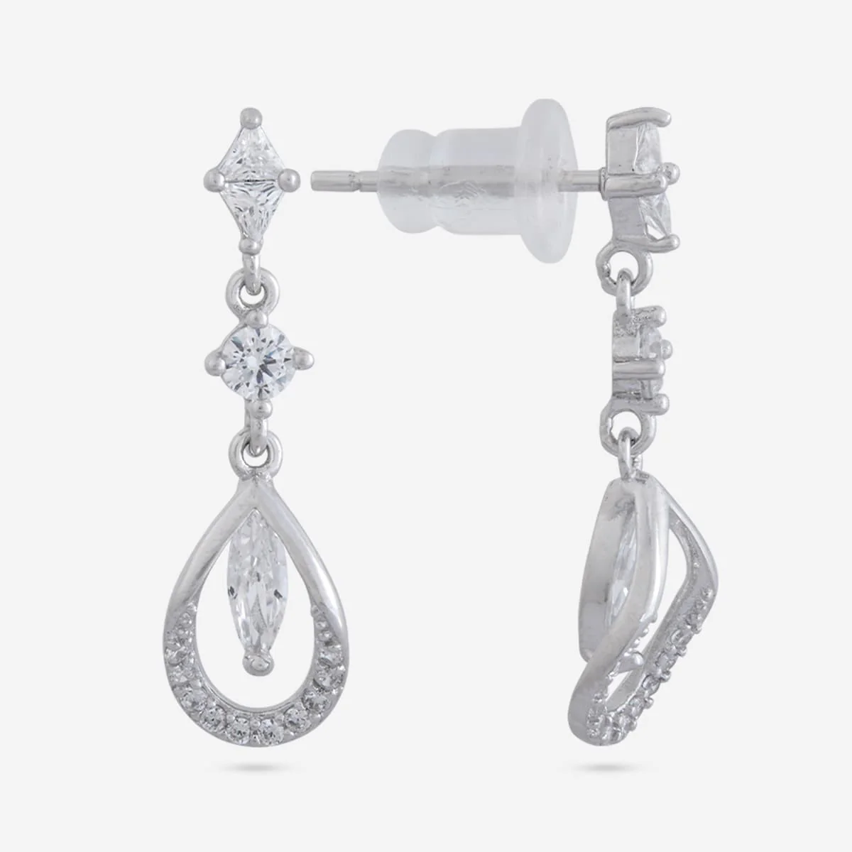 92.5 Silver Earring 194751 - Image 7