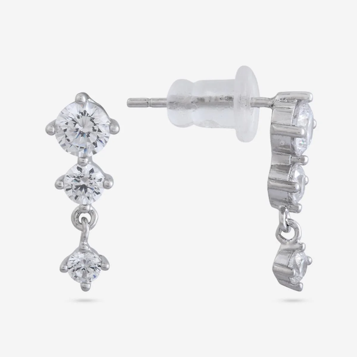 92.5 Silver Earring 194753 - Image 7