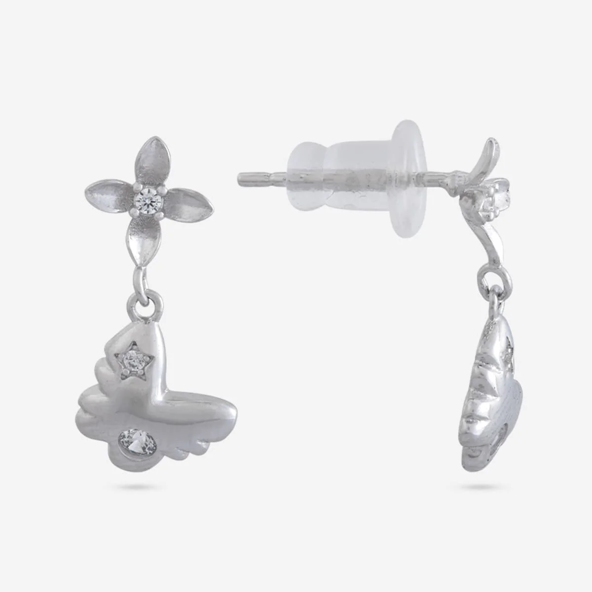 92.5 Silver Earring 194754 - Image 7