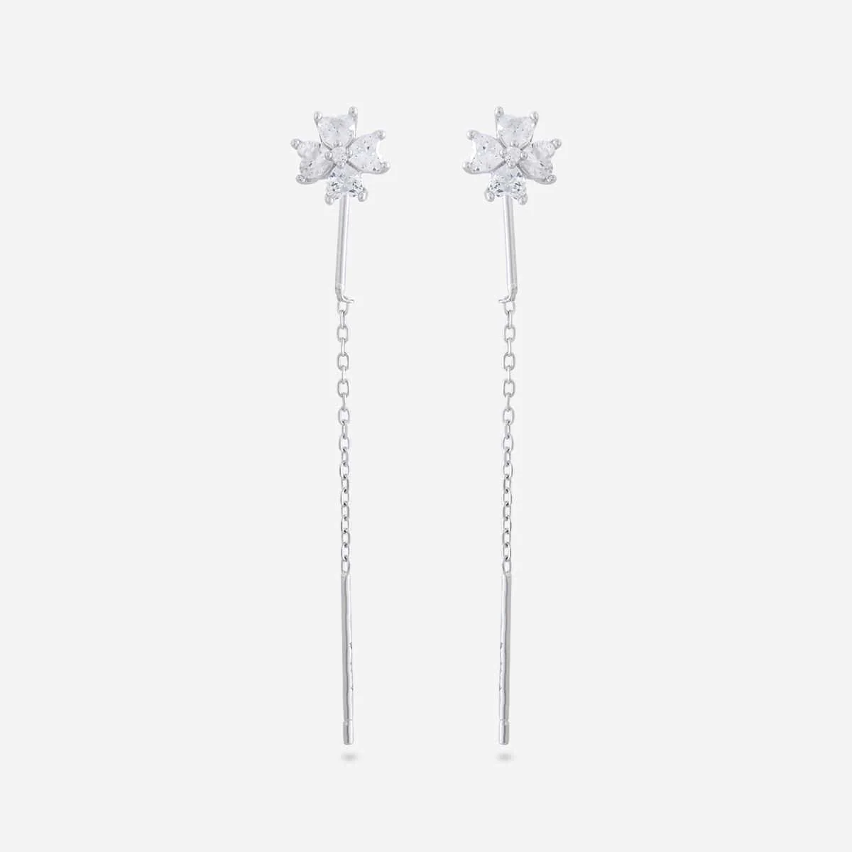 92.5 Silver Earring 194761 - Image 4