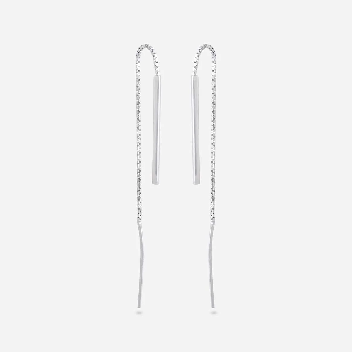 92.5 Silver Earring 194762 - Image 4