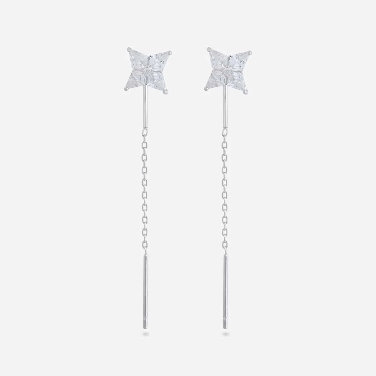 92.5 Silver Earring 194764 - Image 4