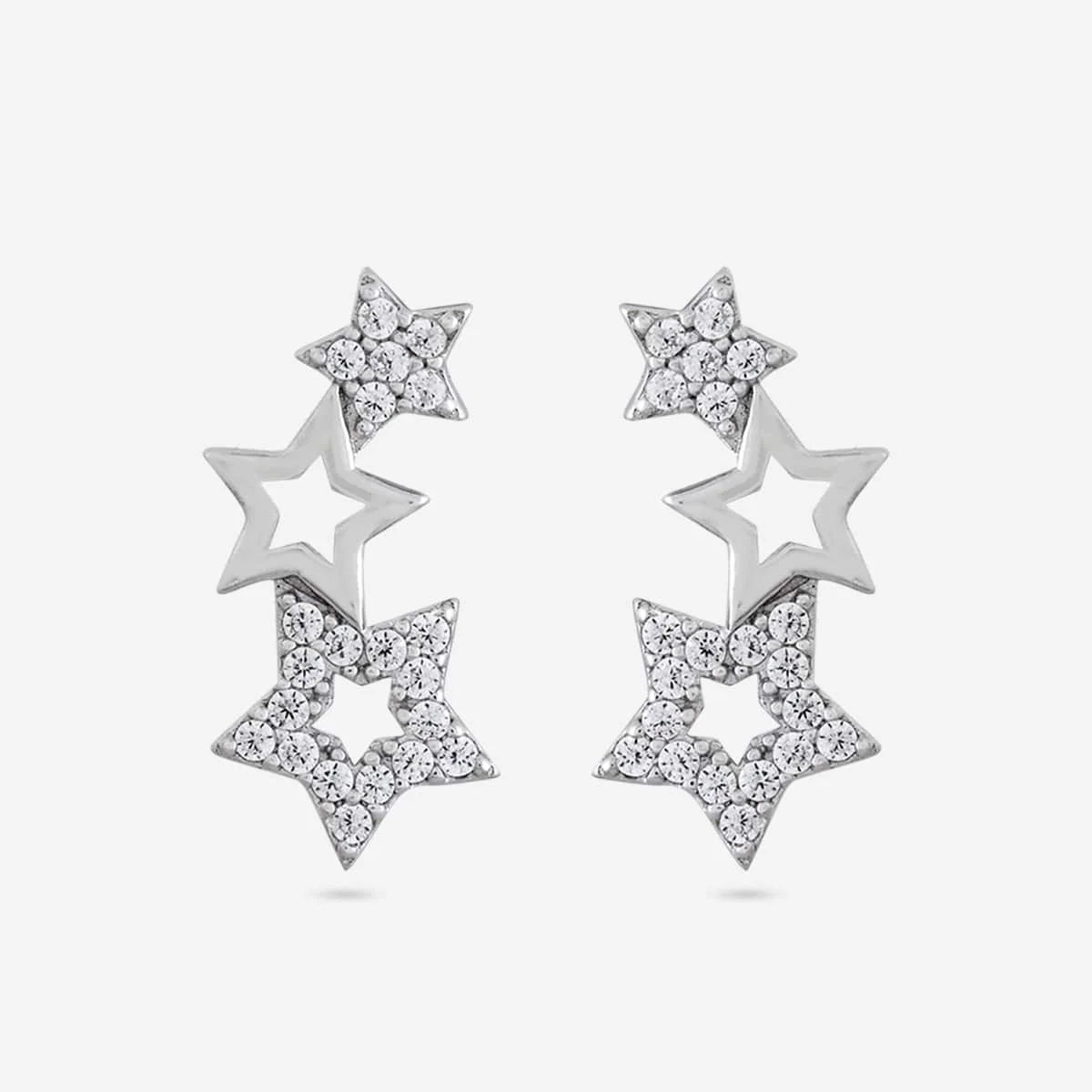 92.5 Silver Earring 194961 - Image 5