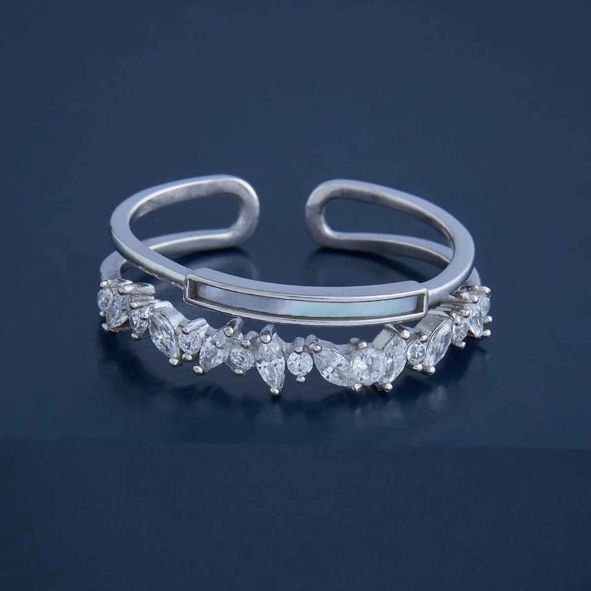 92.5 Silver Finger Ring 164331 - Image 2