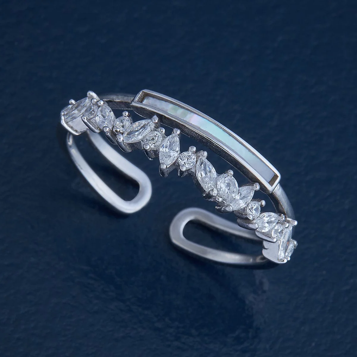 92.5 Silver Finger Ring 164331 - Image 5