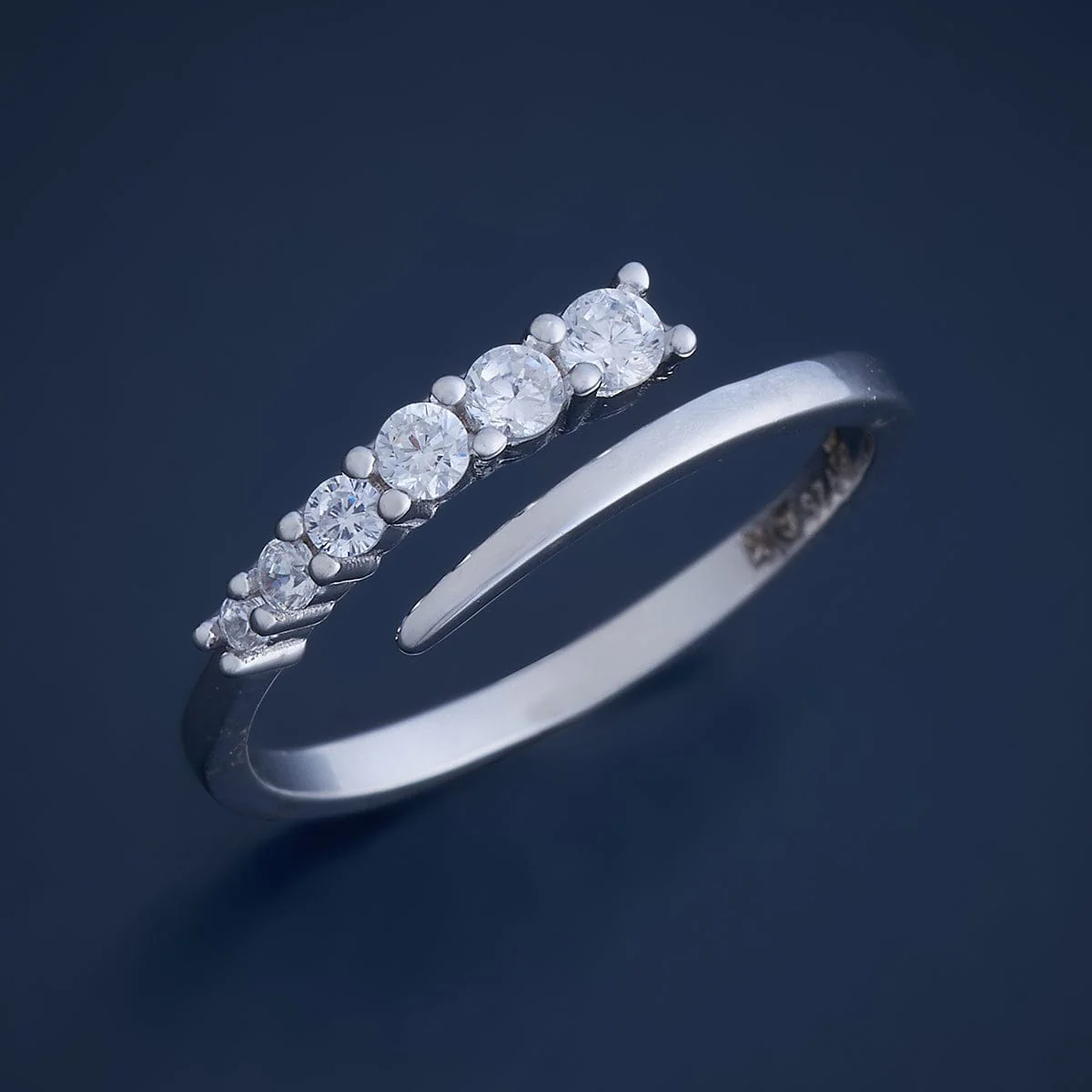 92.5 Silver Finger Ring 176834 - Image 6