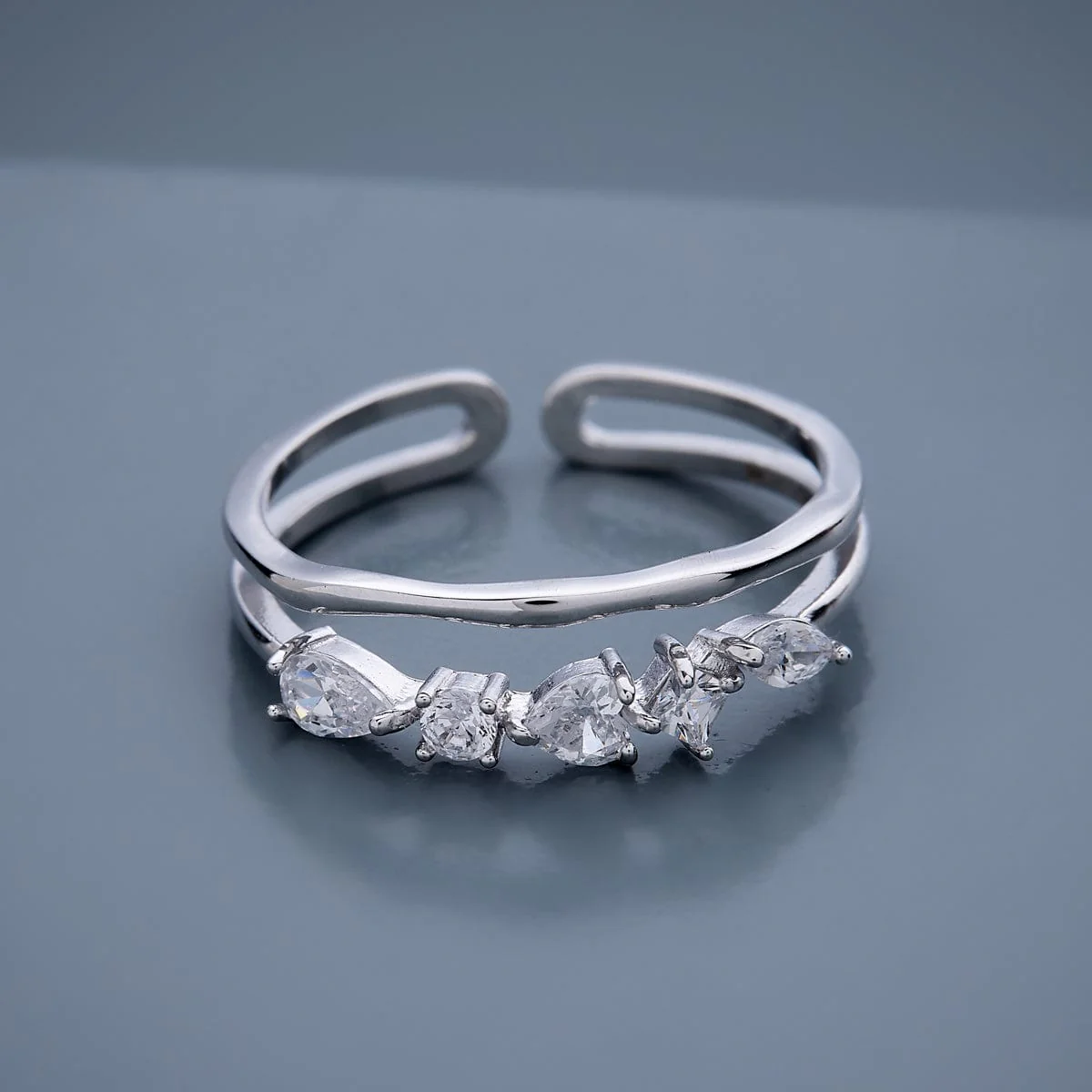92.5 Silver Finger Ring 188314 - Image 7